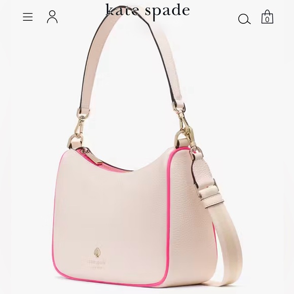 Kate Spade Emma Shoulder Bag, 2 crossbody straps, & coin-purse NWT MSRP $429 - Picture 3 of 6